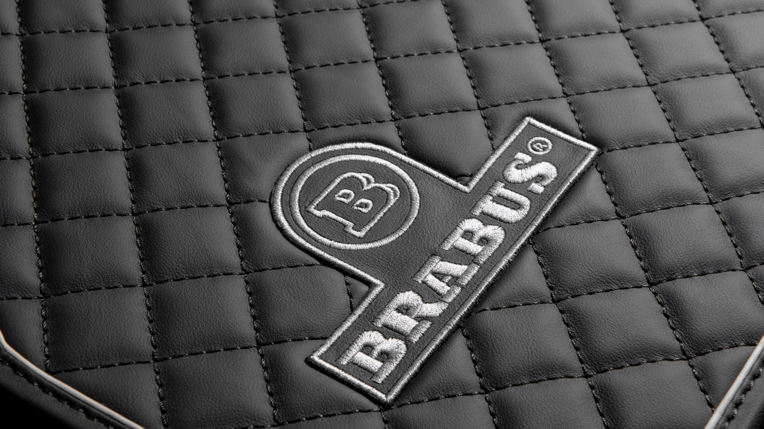 Leather floor mats black-grey quilted Mercedes W 465 AMG G 63